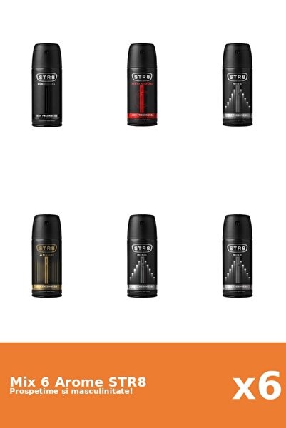 str8 Set 6 Mix STR8: 1x Ahead, 1x Original, 1x Red Code, 3x Rise