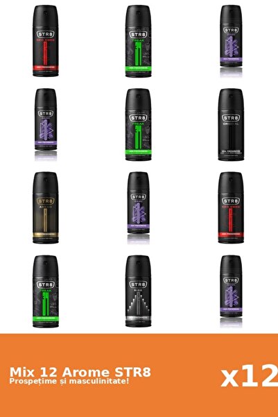 str8 Set 12 Mix STR8: 1x Înainte, 3x FR34K, 4x Joc, 1x Original, 2x Cod Roșu,...