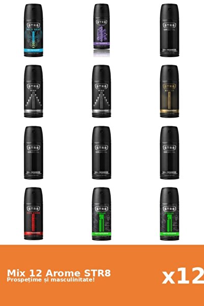str8 Set 12 Mix STR8: 1x Ahead, 2x FR34K, 1x Game, 4x Original, 1x Red Code, ...