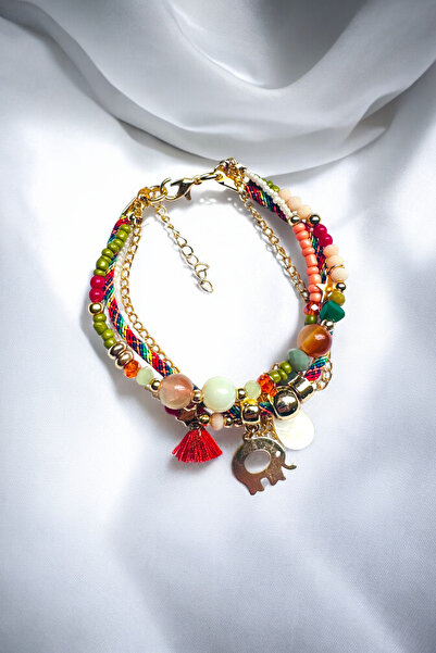 PETEK AKSESUAR ETHNIC BOHEM MULTI BRACELET NATURAL STAR