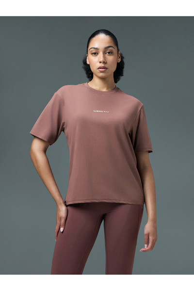 Technosport By Styli Women Boxy Fit Round Neck Sports T-Shirt