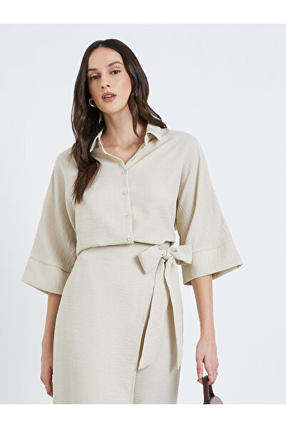 Styli Women Collared Button-Up Shirt