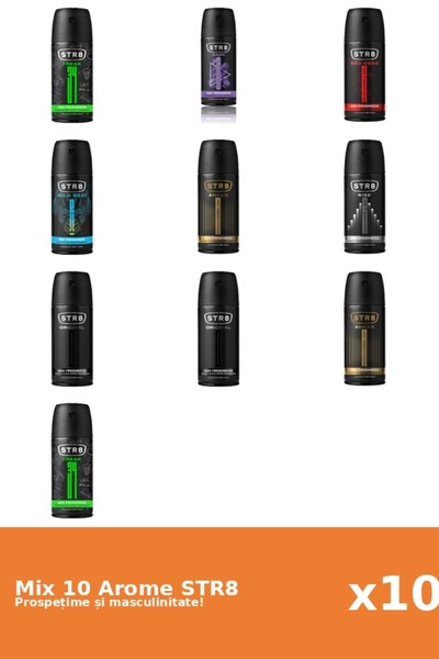 str8 Set 10 Mix STR8: 2x Ahead, 2x FR34K, 1x Game, 2x Original, 1x Red Code, ...