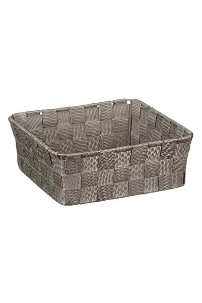 OEM Cos de Depozitare Maetalic Impletit Taupe 24x24x8.5cm