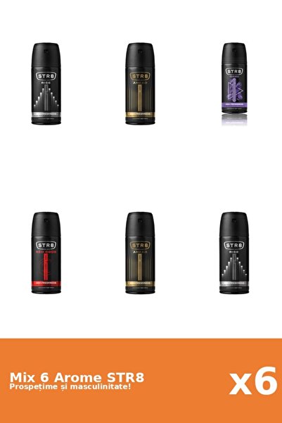 str8 Set 6 Mix STR8: 2x Ahead, 1x Game, 1x Red Code, 2x Rise