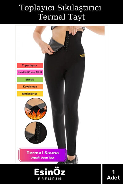 EsinÖz # Thermal Leggings, Slimming and Firming, Sauna Effect, Sweat-Absorbin...