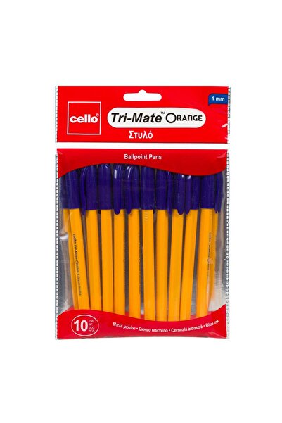 OEM Ballpoint Pen Set Yellow Body 1.0mm - 10 pcs