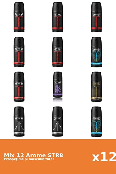 str8 Set 12 Mix STR8: 1x Înainte, 1x Joc, 6x Cod Roșu, 2x Ascensiune, 2x Ritm...