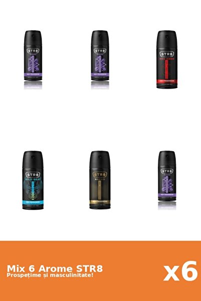 str8 Set 6 Mix STR8: 1x Ahead, 3x Game, 1x Red Code, 1x Wild Beat