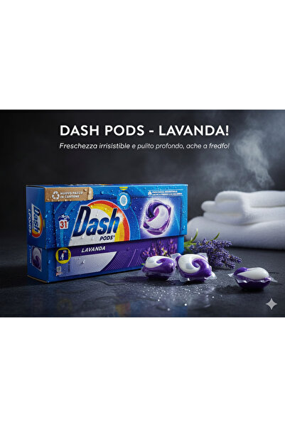 Dash Detergent Capsule Pods Lavender – Deep Cleansing and Long-Lasting Freshness