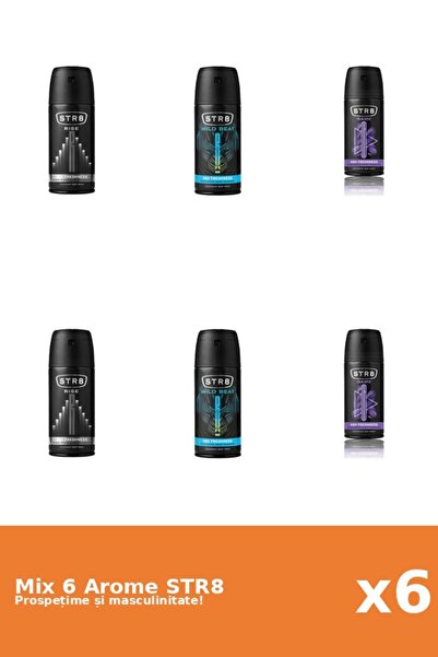 str8 Set 6 Mix STR8: 2x Game, 2x Rise, 2x Wild Beat