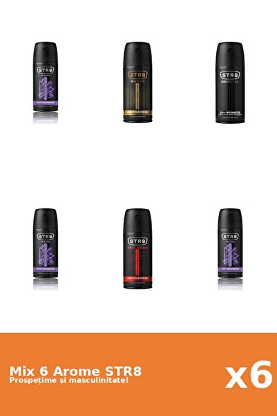 str8 Set 6 Mix STR8: 1x Ahead, 3x Game, 1x Original, 1x Red Code