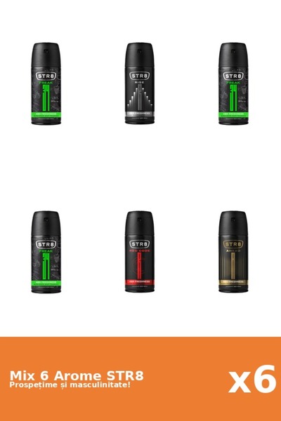 str8 Set 6 Mix STR8: 1x Ahead, 3x FR34K, 1x Red Code, 1x Rise