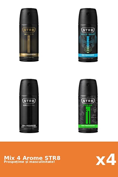 str8 Set 4 Mix STR8: 1x Ahead, 1x FR34K, 1x Original, 1x Wild Beat