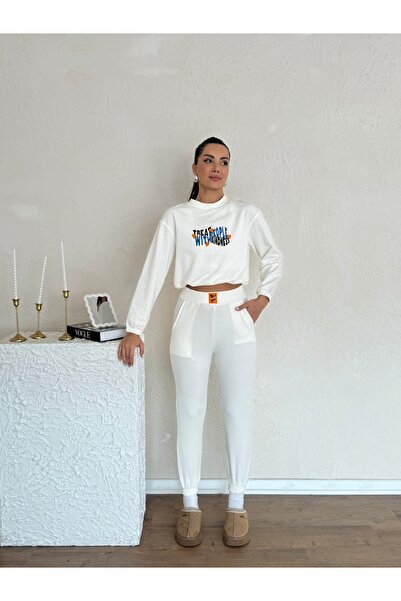 Nesil Women's Tracksuit Set with Elastic Waist and Cuffs