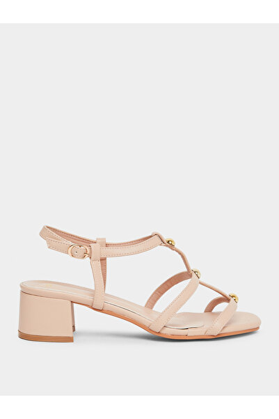 Styli Women Pink Strappy Block Heel Sandals