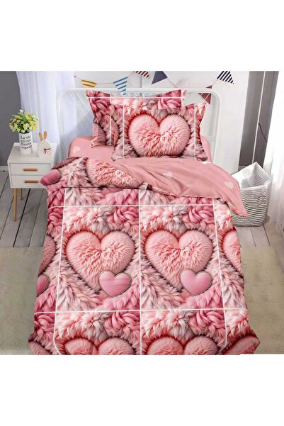 Casa de Vis Bedding set, 1 person, 140 x 200 cm, with elastic, 4 pieces,T60-161