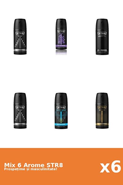 str8 Set 6 Mix STR8: 1x Înainte, 1x Joc, 1x Original, 2x Ascensiune, 1x Ritm ...