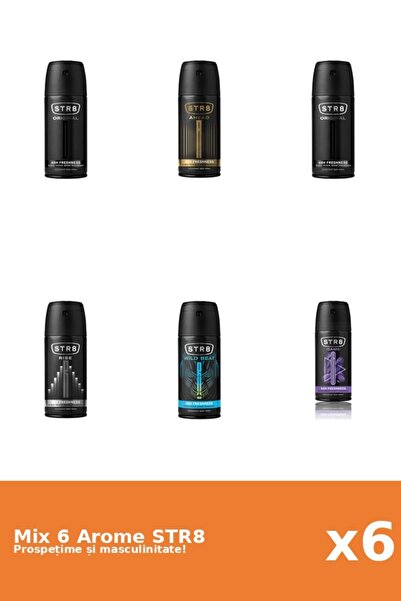 str8 Set 6 Mix STR8: 1x Înainte, 1x Joc, 2x Original, 1x Ascensiune, 1x Ritm ...