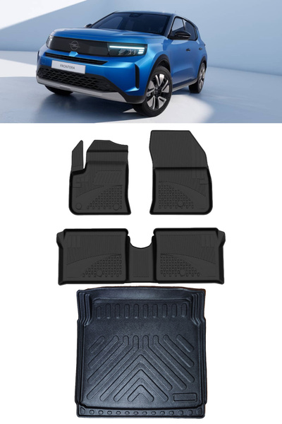 Sahler Opel Frontera 2025 ve Sonrası Elektrikli 4.5D Paspas 3D Rizline Sabit ...