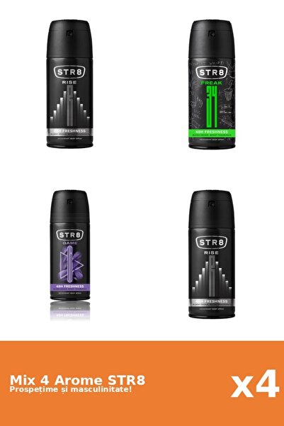 str8 Set 4 Mix STR8: 1x FR34K, 1x Game, 2x Rise