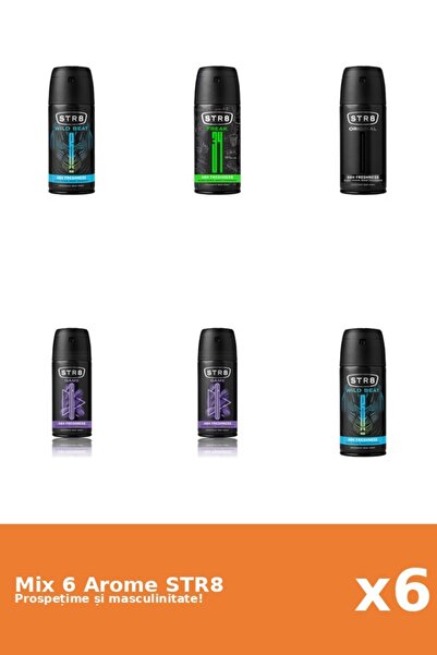 str8 Set 6 Mix STR8: 1x FR34K, 2x Game, 1x Original, 2x Wild Beat