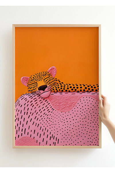 Galerie Mirage Atelier Pink Cat - Kedi Koleksiyonu - Çerçevesiz Poster