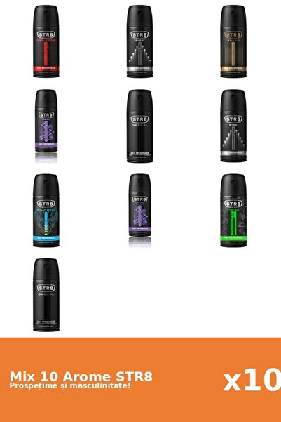 str8 Set 10 Mix STR8: 1x Ahead, 1x FR34K, 2x Game, 2x Original, 1x Red Code, ...