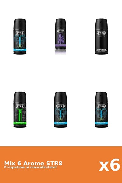 str8 Set 6 Mix STR8: 1x FR34K, 1x Game, 1x Original, 3x Wild Beat