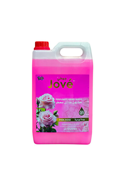 Jove غسول اليدين برائحة الورد الوردي 5 لتر | منظف مرطب ولطيف لليدين بخلاصات ا...