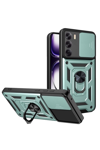 SKYDDAR INNOVATION Case for Oppo Reno12, CamShield, Magnetic ring, sticker se...