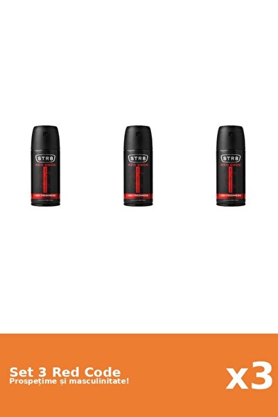 str8 Set 3 Deodorant Spray Red Code, 150 ml