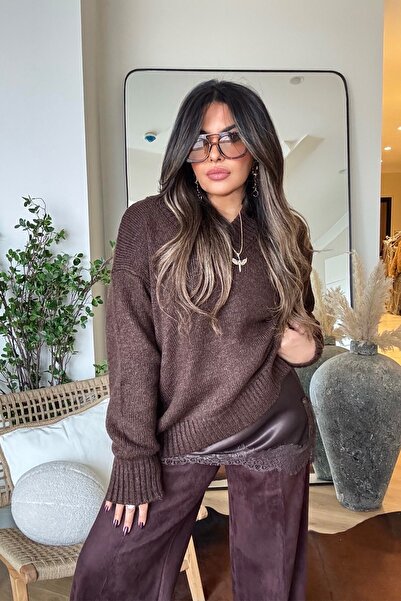 Sohotique By P Bluză din dantelă și satin Pulover Duo Maro