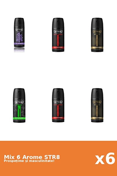 str8 Set 6 Mix STR8: 2x Ahead, 1x FR34K, 1x Game, 2x Red Code