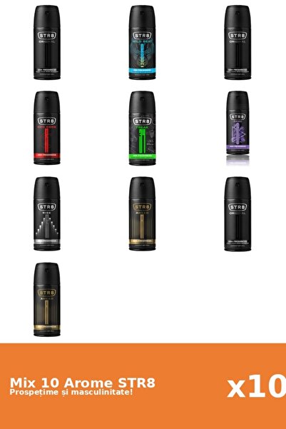 str8 Set 10 Mix STR8: 2x Ahead, 1x FR34K, 1x Game, 3x Original, 1x Red Code, ...
