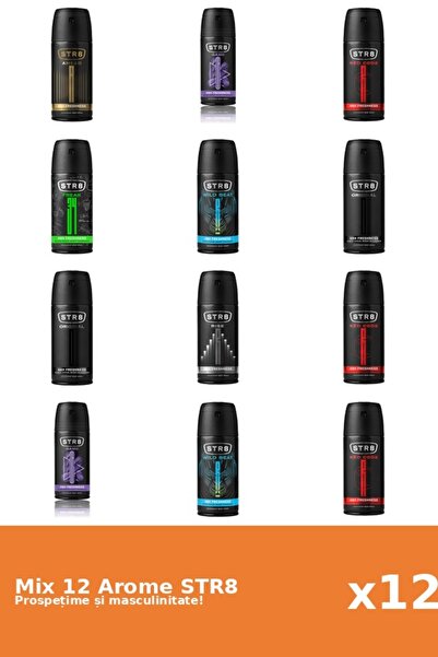 str8 Set 12 Mix STR8: 1x Ahead, 1x FR34K, 2x Game, 2x Original, 3x Red Code, ...