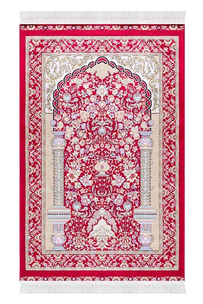 Valery Home Covor de rugăciune țesut special, cu aspect de mătase naturală, d...