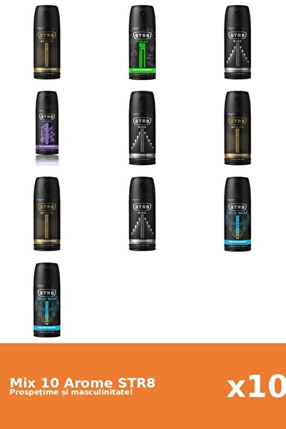 str8 Set 10 Mix STR8: 3x Ahead, 1x FR34K, 1x Game, 3x Rise, 2x Wild Beat