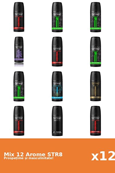 str8 Set 12 Mix STR8: 1x Ahead, 4x FR34K, 1x Game, 1x Original, 4x Red Code, ...
