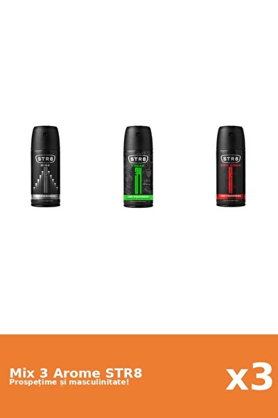 str8 Set 3 Mix STR8: 1x FR34K, 1x Red Code, 1x Rise