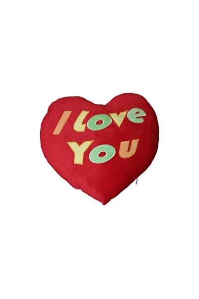 E EFRALL Large Heart Pillow 50 cm with 'I love you' inscription