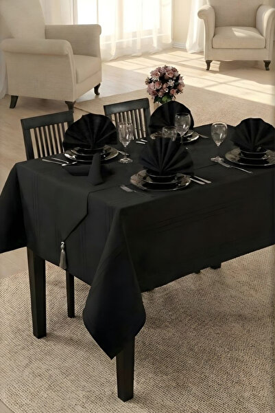 Rivosa 26 Parça Lüks Çeyizlik Masa Örtüsü Seti Leke Tutmaz Dertsiz Kumaş Yeme...