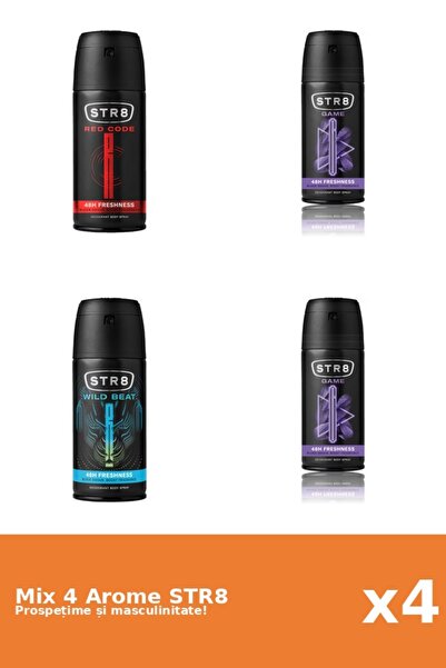 str8 Set 4 Mix STR8: 2x Game, 1x Red Code, 1x Wild Beat