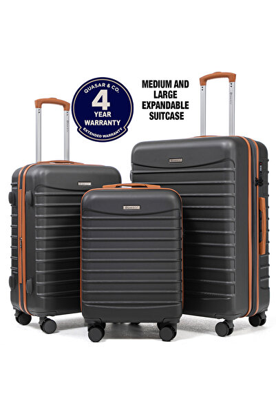 Quasar & Co. Set 3 trolere S/M/L, bagaje cala, valize ABS, troller cu cifru, ...