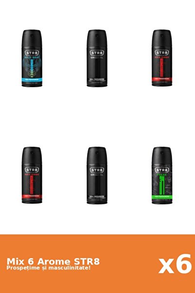 str8 Set 6 Mix STR8: 1x FR34K, 2x Original, 2x Red Code, 1x Wild Beat