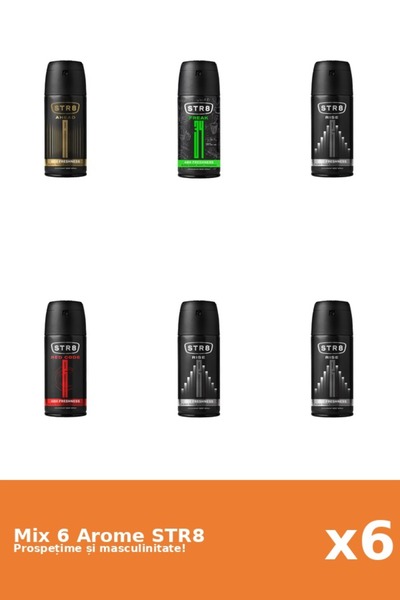str8 Set 6 Mix STR8: 1x Ahead, 1x FR34K, 1x Red Code, 3x Rise