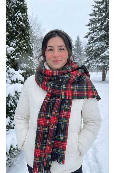 LAGRANZE La Granze Women's Winter Patterned Shawl/Scarf