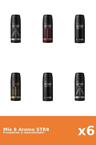 str8 Set 6 Mix STR8: 1x Ahead, 2x Original, 1x Red Code, 2x Rise