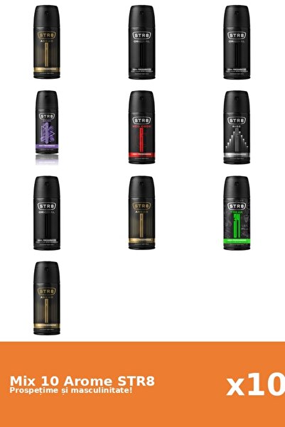 str8 Set 10 Mix STR8: 3x Înainte, 1x FR34K, 1x Joc, 3x Original, 1x Cod Roșu,...