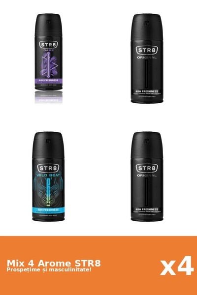str8 Set 4 Mix STR8: 1x Game, 2x Original, 1x Wild Beat